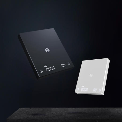 泰摩 黑镜BASIC咖啡电子秤  家用充电意式手冲咖啡壶 称重计时秤 商品图0