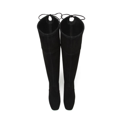 westory商场专柜同款弹力羊皮纯色简约修腿过膝长靴W284Q80531 商品图3