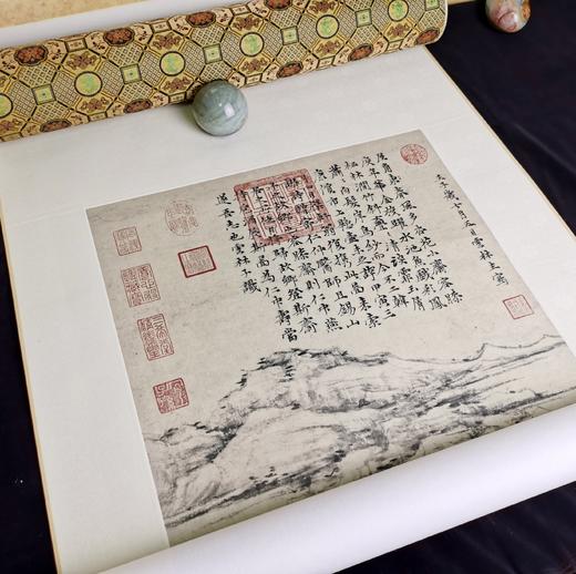 【定制书画】（元明）倪瓒《容膝斋图》纸本 立轴 馆藏书画精仿复制艺术品（付款后28天内发货） 商品图2