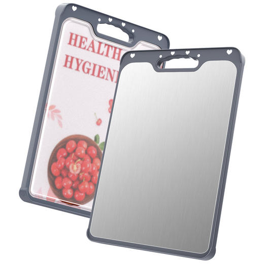 【304/316不锈钢菜板】 切菜板防霉砧板双面切菜板 助力全家饮食健康-D仓 商品图2