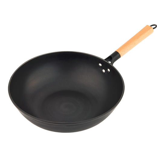 【官方正品保证】	欧乐菲无涂层聚油精铁锅炒锅中式爆炒老铁锅炒菜锅章铁匠系列电磁炉燃气煤气灶通用 32cm-OLOT32B1 商品图3