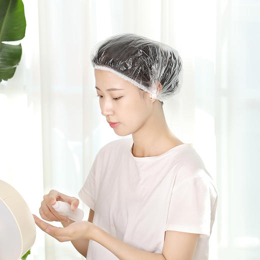 FaSoLa 一次性浴帽女防水洗澡加厚帽子美容院专用发膜焗油帽加热染发头套 商品图7