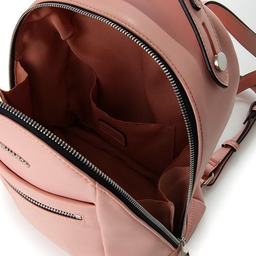 跨境samanthavega拉链吊坠双肩背包大号米粉色