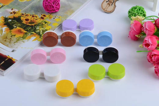 050隐形眼镜双联盒（颜色随机拿20个一包） 商品图1