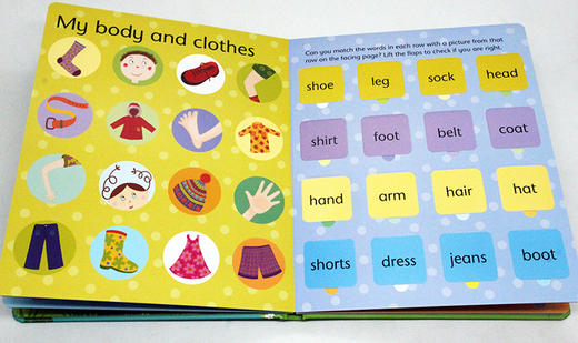 学单词 英文原版 Lift-The-Flap Word Book 趣味翻翻书 Usborne 英文版幼儿英语早教启蒙纸板书 进口原版书籍 商品图1