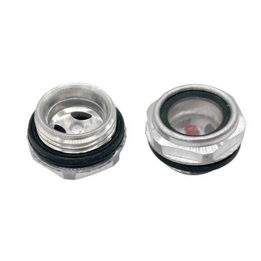 【货号00218】油标油镜油镜铝油镜圆型空压机油镜22*1.5油位观察镜机油 商品图1