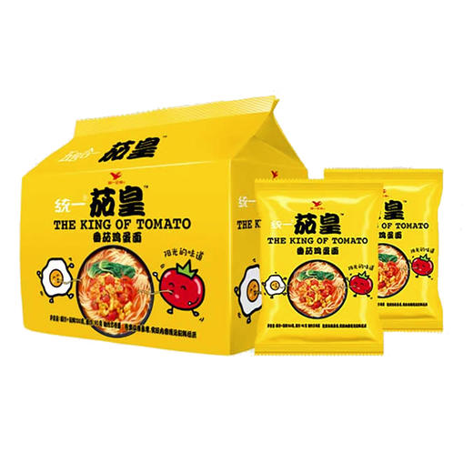 统一方便面茄皇番茄鸡蛋面116g*5袋 商品图0