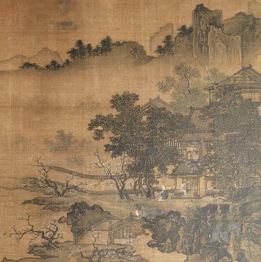 【定制书画】（南宋）刘松年《四景山水》绢本 手卷 馆藏书画高仿复制艺术品（付款后28天内发货） 商品图0