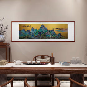 朱炳仁·铜 千里江山画，掌柜推荐，黄铜冷彩画，殿堂级藏画奢侈品【直播推荐】