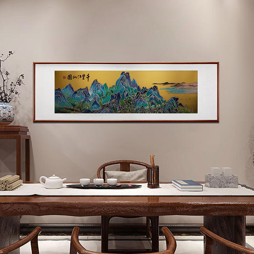 朱炳仁·铜 千里江山画，掌柜推荐，黄铜冷彩画，殿堂级藏画奢侈品【直播推荐】 商品图0