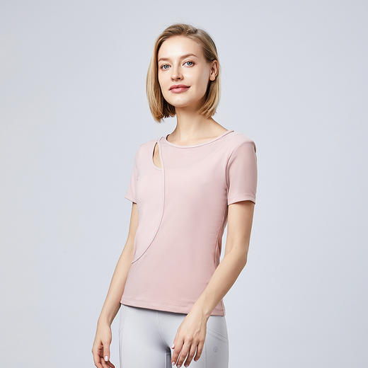 卡益裸感短袖T恤KN03509女士瑜伽服 商品图2