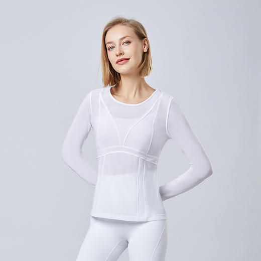 【断码捡漏】 卡益长袖罩衫K03583女士瑜伽服健身服 商品图3
