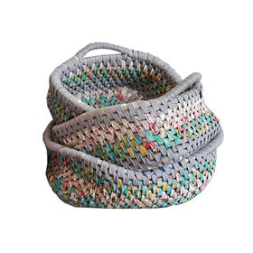收纳筐 棉绳 杂物整理筐 软装家居手工筐SGK