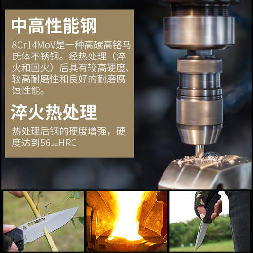 汉道【救援者折叠刀】户外随身小刀刀具防身冷兵器军工刀 商品图4
