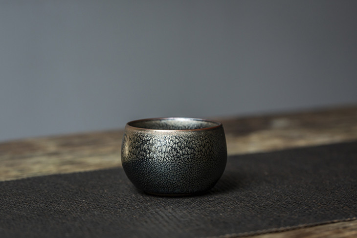 茶香记江康桂银釉鹧鸪斑建盏全手工建盏斑纹迷人亮眼品杯