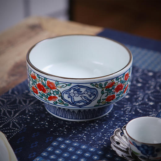 复古宫廷高脚碗_鸟语花香  茶碗料理碗 商品图1