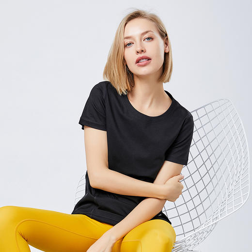 【断码捡漏】卡益短袖T恤KG03507女士瑜伽服不可插胸垫 商品图4