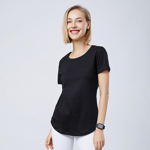 【断码捡漏】卡益短袖T恤KG03501女士瑜伽服不可插胸垫 商品图2