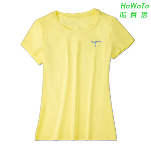 HaWaTa全新艾扬格瑜伽T恤夏季瑜伽服纯棉T恤修身T恤瑜伽短袖（不带胸垫） 商品图7
