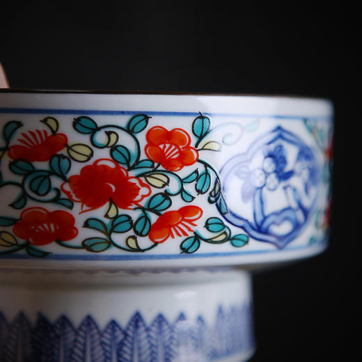 复古宫廷高脚碗_鸟语花香  茶碗料理碗 商品图3