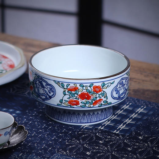 复古宫廷高脚碗_鸟语花香  茶碗料理碗 商品图2