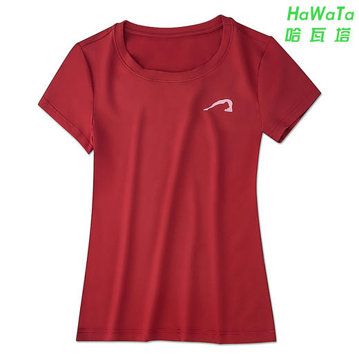 HaWaTa全新艾扬格瑜伽T恤夏季瑜伽服纯棉T恤修身T恤瑜伽短袖（不带胸垫） 商品图4