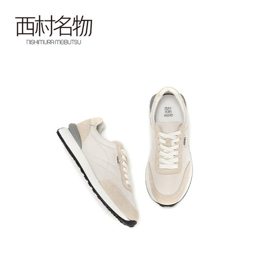西村名物2020秋季新款老爹鞋女低跟系带舒适增高休闲运动鞋X20CM31831 商品图2