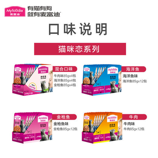 麦富迪猫咪零食湿粮包鲜封包85g*12包 商品图4
