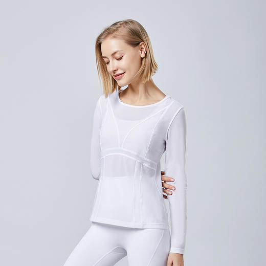 【断码捡漏】 卡益长袖罩衫K03583女士瑜伽服健身服 商品图2