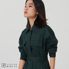 【吸睛狠角色】深墨绿系腰带利落风衣 商品缩略图2