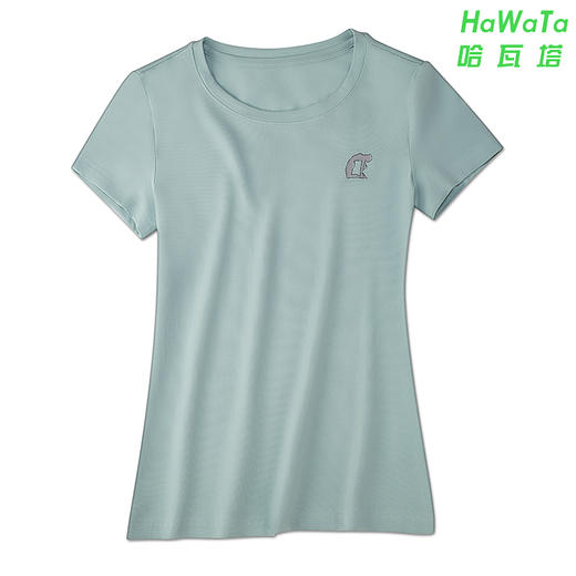HaWaTa全新艾扬格瑜伽T恤夏季瑜伽服纯棉T恤修身T恤瑜伽短袖（不带胸垫） 商品图13