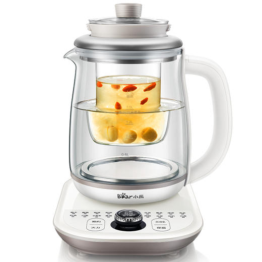 【小程序】小熊(Bear)养生壶燕窝壶1.8L花茶壶煮茶壶炖燕窝全自动多功能玻璃煮茶器电水壶电热水壶YSH-C18K5带炖盅 商品图4