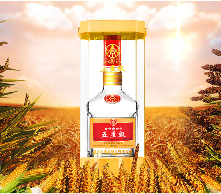 宜宾五粮液五星级藏品52度白酒