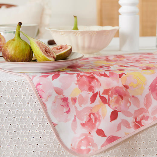 绽放系列防水餐垫棉布PU涂层防水垫 商品图2