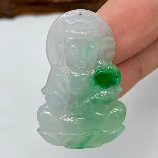 派瑞翡翠 翡翠观音 糯种 飘绿花 商品图2