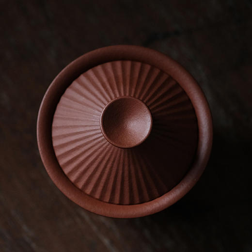 自觉堂丨紫砂盖碗 原矿朱泥
 110ml 商品图3