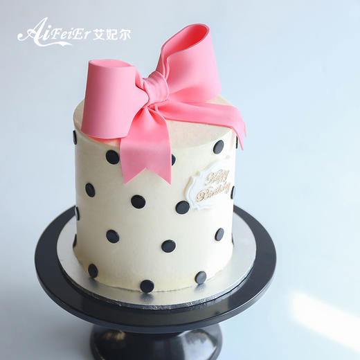 儿童米妮米奇蝴蝶结女生可爱女孩女公主创意生日蛋糕深圳同城配送