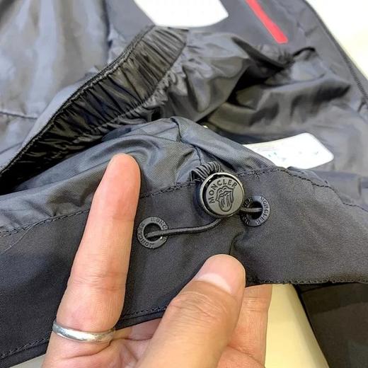 大舌头全压胶黑色连帽夹克大黑标monclerx滚石万星推荐1920东京限量款