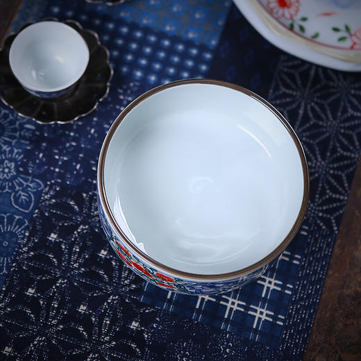复古宫廷高脚碗_鸟语花香  茶碗料理碗 商品图6