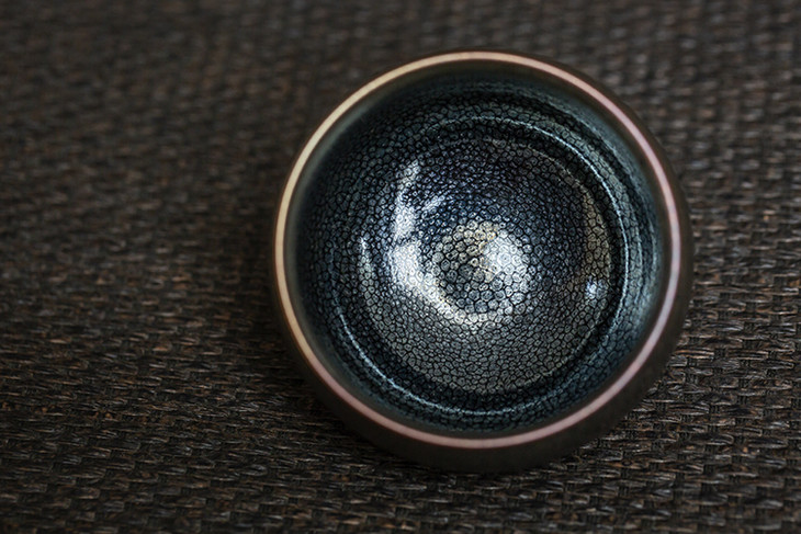 茶香记江康桂银釉鹧鸪斑建盏全手工建盏斑纹迷人亮眼品杯