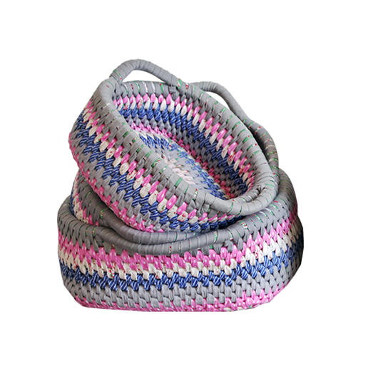 收纳筐 棉绳 杂物整理筐 软装家居手工筐SGK 商品图1