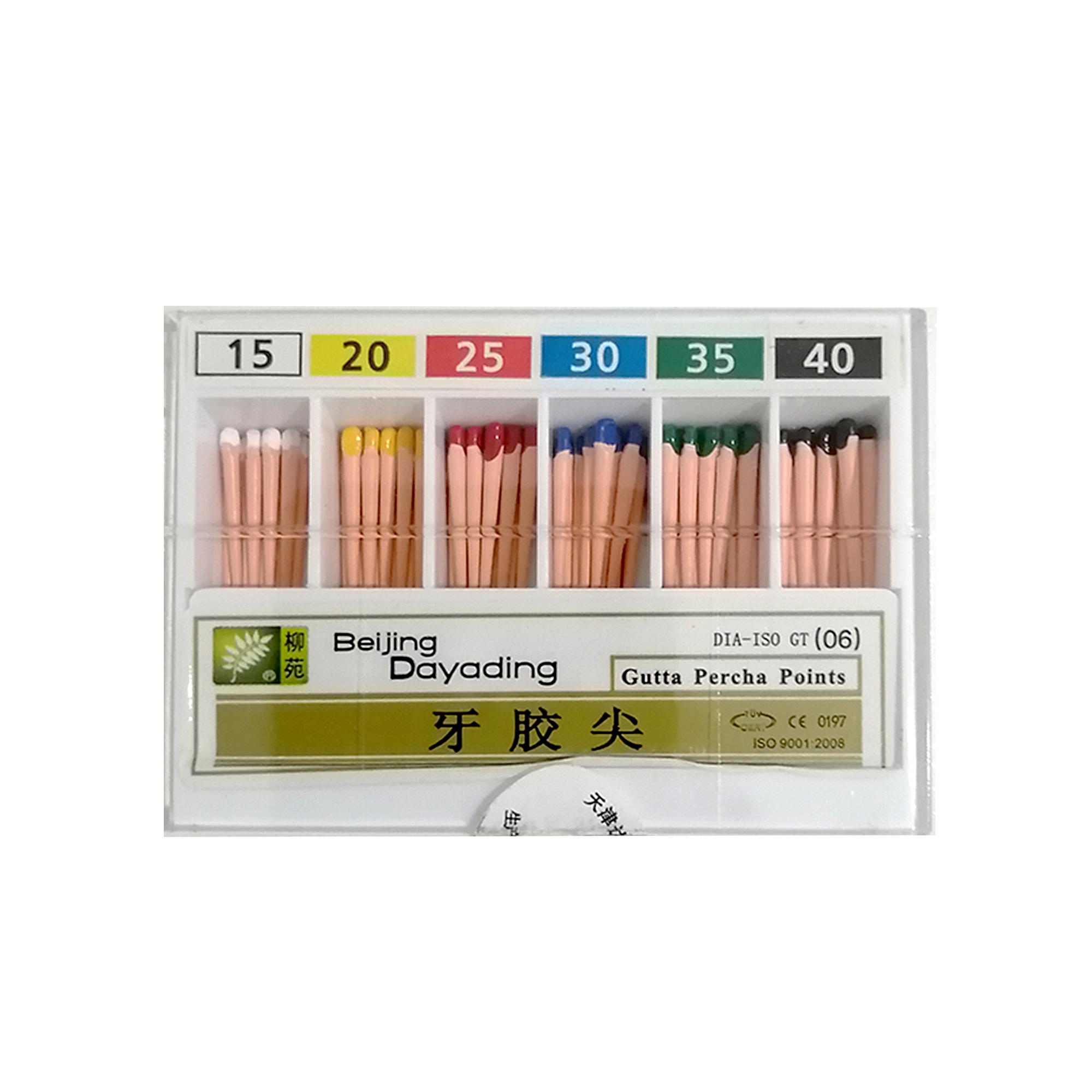 牙胶尖  （达雅鼎柳苑 牙胶尖6锥度 60支装）