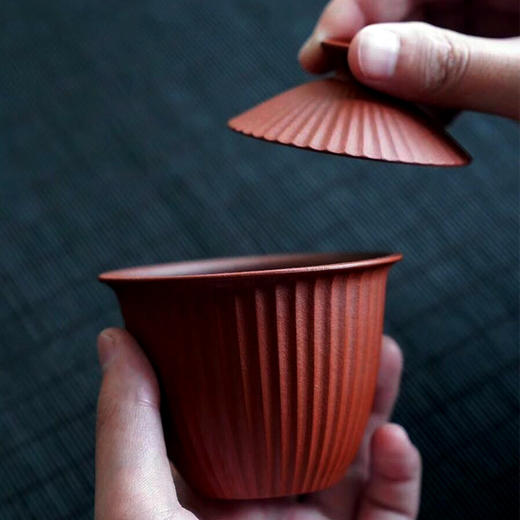 自觉堂丨紫砂盖碗 原矿朱泥
 110ml 商品图4