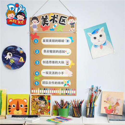 园所区域牌环境布置装饰儿童制作材料包幼儿园手工diy环创挂饰 商品图2