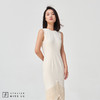 【不如跳舞】白色双层下摆倒V字流苏修身连衣裙 商品缩略图2