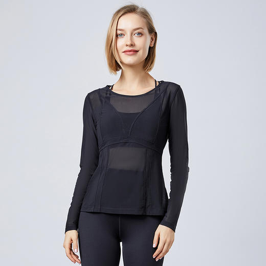 【断码捡漏】 卡益长袖罩衫K03583女士瑜伽服健身服 商品图0