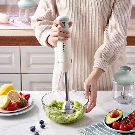 小熊bear手持料理棒搅拌榨汁机打蛋器绞肉机研磨机家用多功能婴儿辅食