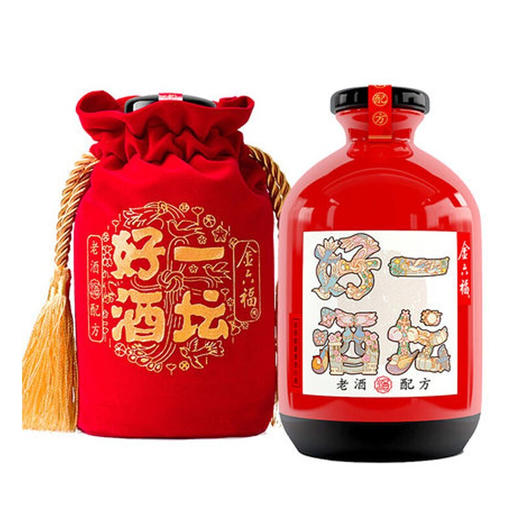 【婚博会】金六福 一坛好酒 红坛 40.8度 500ml 兼香型白酒 商品图5