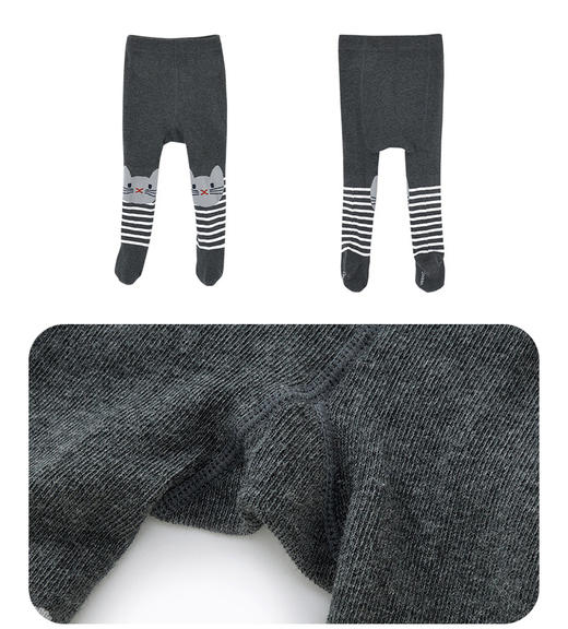 英氏儿童春秋款裤袜女童针织连袜裤YIWDJ30007A01 商品图4