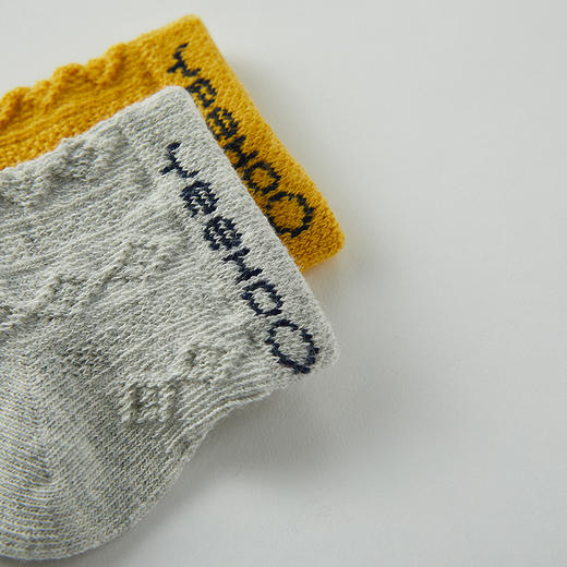 英氏婴儿棉袜 男女宝秋冬新品四季短袜2双装 YIWCJ30042A01 YIWCJ30043A01 商品图3